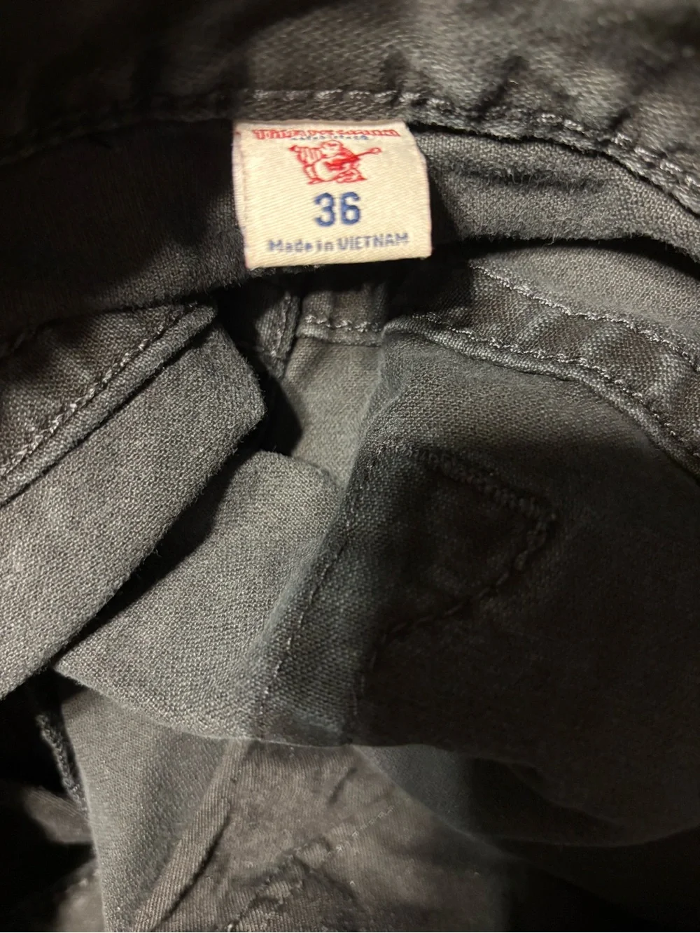 True Religion Men’s Black Straight Jeans